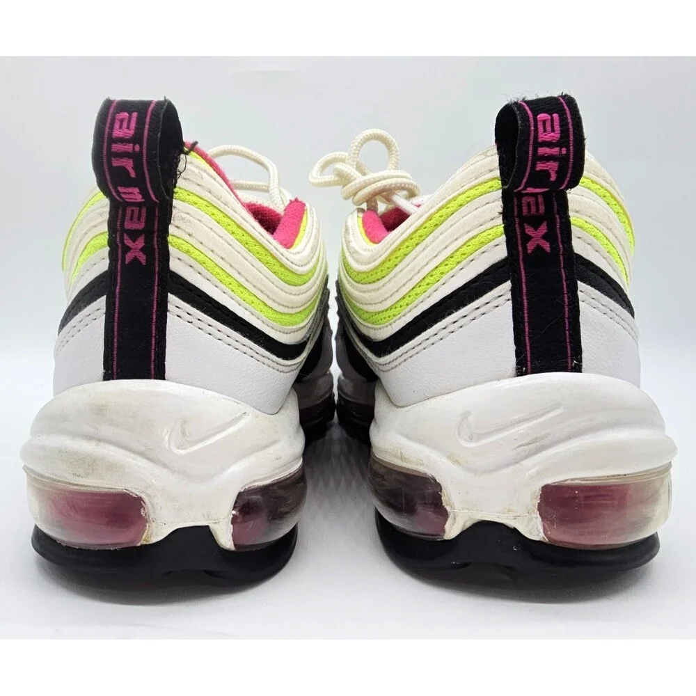 Nike Air Max 97 GS 'White Rush Pink Volt' CJ9978-100 Youth 6Y/Womens 7.5